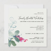INVITATION FAUNE VERTE ROSE EUCALYPTUS WREATH WORKSHOP (Devant)