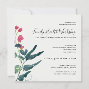 INVITATION FAUNE VERTE ROSE EUCALYPTUS WREATH WORKSHOP
