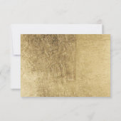 Invitation Fausse feuille d'or de luxe Serez-vous ma femme d' (Dos)