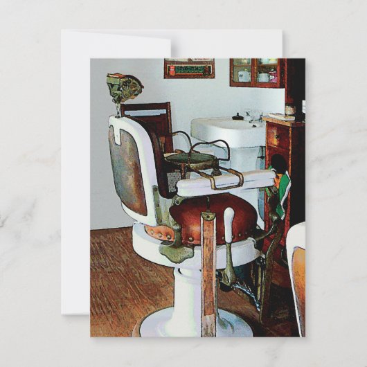 Invitation Fauteuil de Coiffeur (Devant)