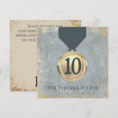 Invitation Faux aged stone employee anniversary gifts (Devant / Derrière)