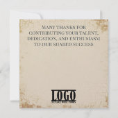 Invitation Faux aged stone employee anniversary gifts (Dos)