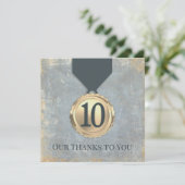 Invitation Faux aged stone employee anniversary gifts (Debout devant)