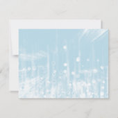 Invitation Faux Blue Glittering Fab Confetti Sparkles Points (Dos)