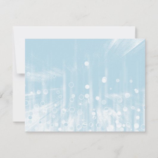 Invitation Faux Blue Glittering Fab Confetti Sparkles Points (Dos)