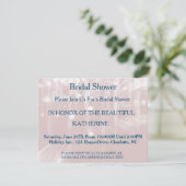 Invitation Faux Blue Glittering Fab Confetti Sparkles Points (Debout devant)
