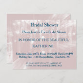 Invitation Faux Blue Glittering Fab Confetti Sparkles Points (Devant / Derrière)