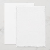 Invitation Faux bord déchiré Baby Shower (Devant / Derrière)