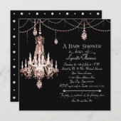 Invitation FAUX Chandelier français en cristal Drapé Pearl Do (Devant / Derrière)