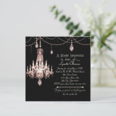 Invitation FAUX Chandelier français en cristal Drapé Pearl Do (Debout devant)