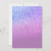 Invitation Faux Diamant Gem Violet pour Sweet Sixt (Dos)