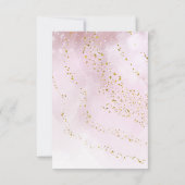 Invitation Faux feuille d'or croix sainte Première communion (Dos)