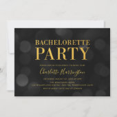 Invitation Faux Gold Bachelorette Party (Devant)