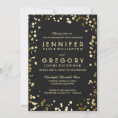 Invitation Faux Gold Foil Confetti (Devant)