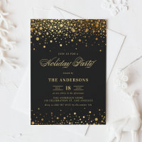 Faux Gold Foil Confetti | Noir