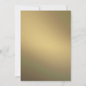 Invitation Faux Gold Foil Palm Feuille Tropical Beach Wedding (Dos)