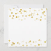 Invitation Faux Gold Foil Parties scintillant (Dos)