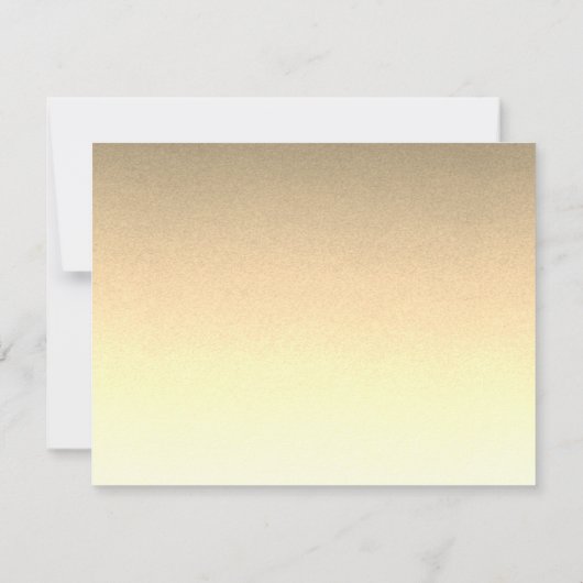 Invitation Faux Gold Glittering Fab Confetti Sparkles Points  (Dos)