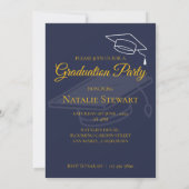 Invitation Faux Gold GRAD Photo Class 2026 Graduation Party (Dos)