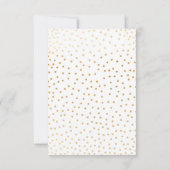 Invitation Faux Gold Greenery Wreath + confetti Graduation (Dos)