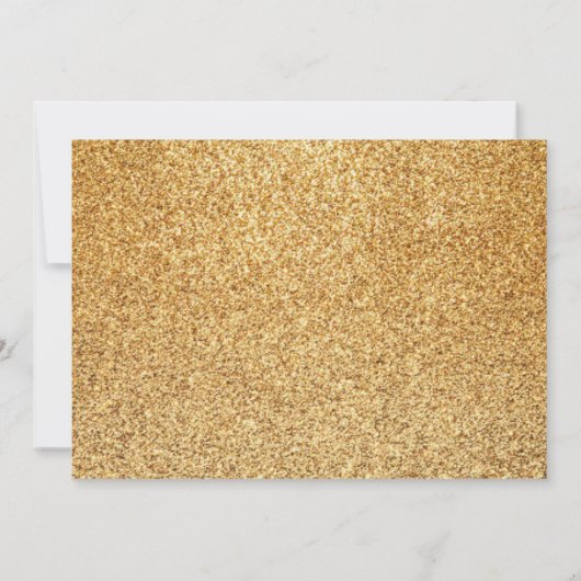 Invitation Faux Gold Parties scintillant Baubles Rouge Mariag (Dos)