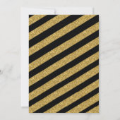 Invitation Faux Gold Parties scintillant Classe De 2025 Gradu (Dos)