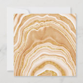 Invitation Faux Golden Agate 21e anniversaire (Dos)