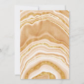 Invitation Faux Golden Agate 30e anniversaire (Dos)