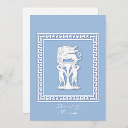 Invitation Faux Jasperware (Devant / Derrière)