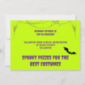 Invitation Faux Neon Halloween Party (Dos)