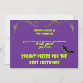 Invitation Faux Neon Halloween Party (Dos)