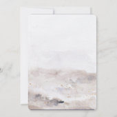 Invitation Faux papier doré automne mariage save the date (Dos)