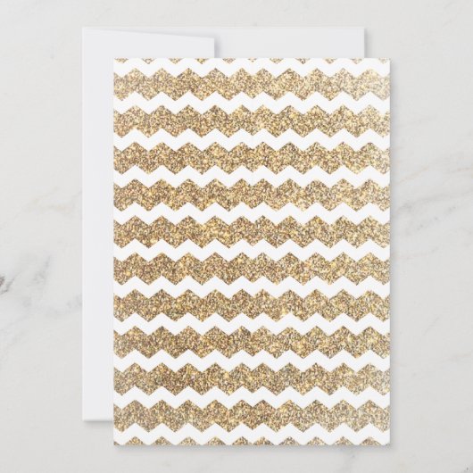 Invitation Faux Parties scintillant Évasion Salle de fête Inv (Dos)