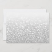 Invitation Faux Parties scintillant Merci Coeur Média Inserti (Dos)