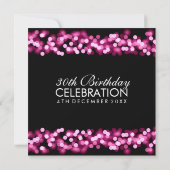 Invitation Faux Pink Hollywood Glam 30e anniversaire (Dos)