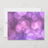 Invitation Faux Purple Glittering Fab Confetti Sparkles Point (Dos)
