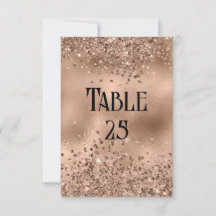 Faux Rose Gold Parties scintillant & Foil Mariage 