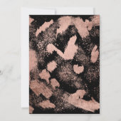 Invitation Faux rose or bracelets splatter chic Sweet 16 (Dos)