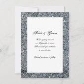 Invitation Faux Sparkle Wedding Enregistrer la date Faire-par (Devant)
