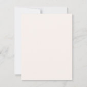 Invitation Faux Vellum Effet Bleu Blush rose Mariage floral (Dos)