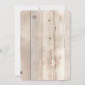 Invitation Faux Wood Horse Anniversaire (Dos)