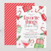 Invitation Favoris de Fête (Devant / Derrière)