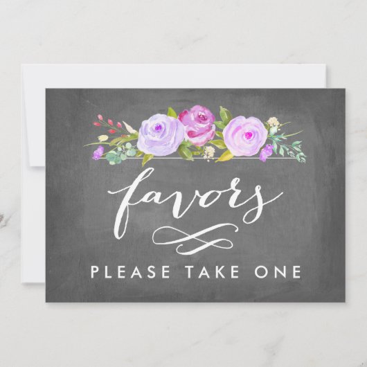 Invitation Favoris de mariage dans un jardin de roses Prenez- (Devant)