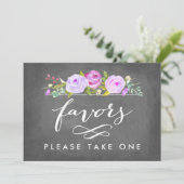 Invitation Favoris de mariage dans un jardin de roses Prenez- (Debout devant)