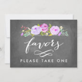 Invitation Favoris de mariage dans un jardin de roses Prenez- (Dos)