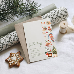 Invitation Favoris de Noël Favoris