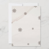 Invitation Favoris et échange cadeau de Noël (Dos)