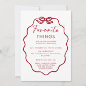 Invitation Favoris Fête - Mignonne et Festive B (Devant)