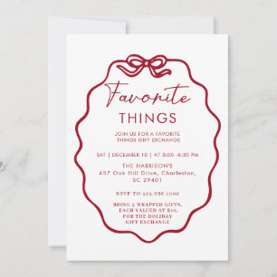 Invitation Favoris Fête - Mignonne et Festive B