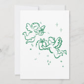 Invitation Favoris Main Drake Fête de Noël (Dos)